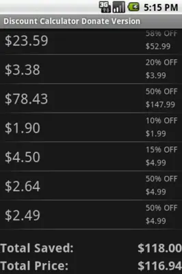 Discount Calculator android App screenshot 2