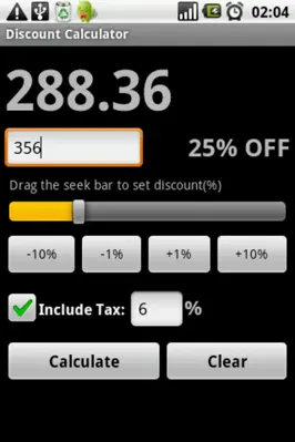 Discount Calculator android App screenshot 3